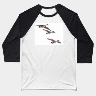 Canada geese in flight Baseball T-Shirt